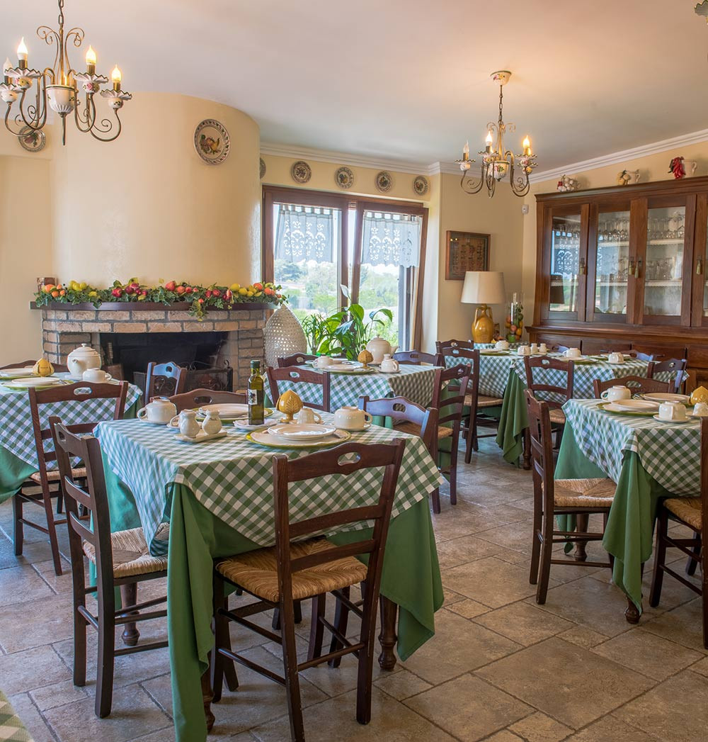 Sala Ristorante dell'Agriturismo Salinola