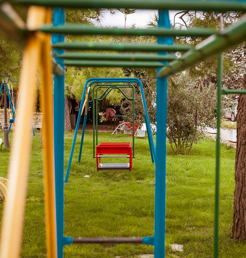 Area Giochi per Bambini nel Giardino dell'Agriturismo